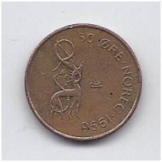 NORWAY 50 ORE 1998 KM # 460 VF NORWAY 50 ORE 1998 KM # 460 VF