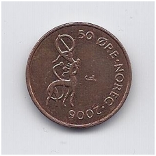 NORWAY 50 ORE 2006 KM # 460 VF NORWAY 50 ORE 2006 KM # 460 VF
