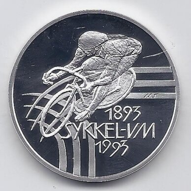 NORWAY 100 KRONER 1993 KM # 443 PROOF World Cycling Championships