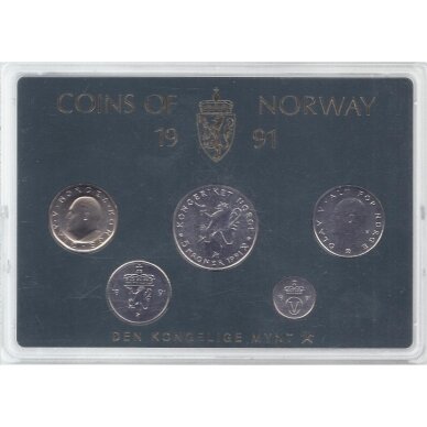 NORVEGIJA 1991 m. Oficialus rinkinys