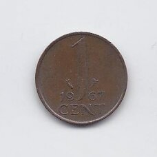 NETHERLANDS 1 CENT 1967 KM # 180 VF NETHERLANDS 1 CENT 1967 KM # 180 VF
