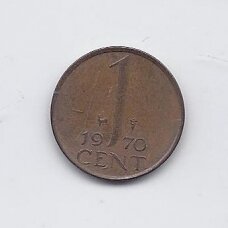 NETHERLANDS 1 CENT 1970 KM # 180 VF NETHERLANDS 1 CENT 1970 KM # 180 VF