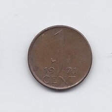 NETHERLANDS 1 CENT 1971 KM # 180 VF NETHERLANDS 1 CENT 1971 KM # 180 VF