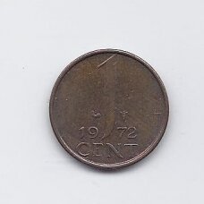 NETHERLANDS 1 CENT 1972 KM # 180 VF NETHERLANDS 1 CENT 1972 KM # 180 VF