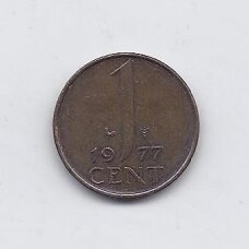 NETHERLANDS 1 CENT 1977 KM # 180 VF NETHERLANDS 1 CENT 1977 KM # 180 VF