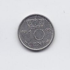 NETHERLANDS 10 CENTS 1960 KM # 182 VF/XF NETHERLANDS 10 CENTS 1960 KM # 182 VF/XF