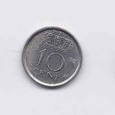 NETHERLANDS 10 CENTS 1966 KM # 182 VF/XF NETHERLANDS 10 CENTS 1966 KM # 182 VF/XF