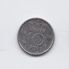 NETHERLANDS 10 CENTS 1975 KM # 182 VF/XF NETHERLANDS 10 CENTS 1975 KM # 182 VF/XF