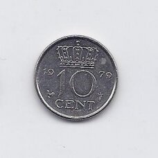 NETHERLANDS 10 CENTS 1979 KM # 182 VF/XF NETHERLANDS 10 CENTS 1979 KM # 182 VF/XF