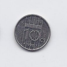 NETHERLANDS 10 CENTS 1992 KM # 203 VF/XF NETHERLANDS 10 CENTS 1992 KM # 203 VF/XF