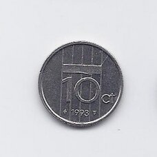 NETHERLANDS 10 CENTS 1993 KM # 203 VF/XF NETHERLANDS 10 CENTS 1993 KM # 203 VF/XF