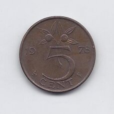 NETHERLANDS 5 CENTS 1978 KM # 181 VF