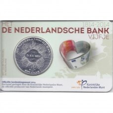 NYDERLANDAI 5 EURO 2014 KM # 353 UNC Olandų Bankas