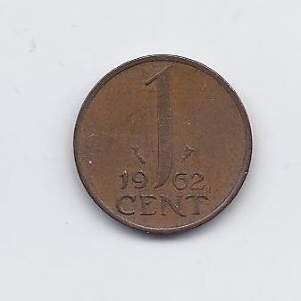 NETHERLANDS 1 CENT 1962 KM # 180 VF