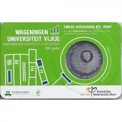 NYDERLANDAI 5 EURO 2018 KM # new UNC Vageningeno Universitetas 1