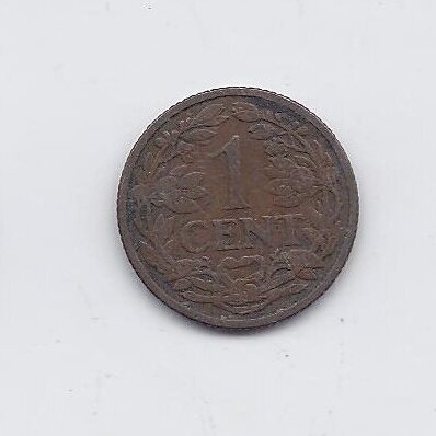 NETHERLANDS 1 CENT 1917 KM # 152 F/VF
