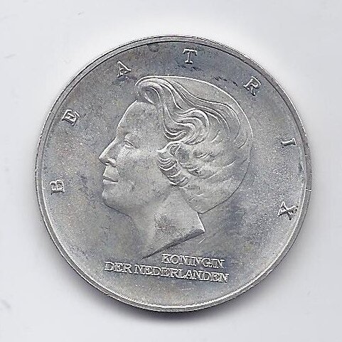 NYDERLANDAI 10 GULDEN 1997 KM # 224 AU Maršalo planas 1