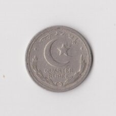 PAKISTAN 1/4 RUPEE 1948 KM # 5 VF PAKISTAN 1/4 RUPEE 1948 KM # 5 VF