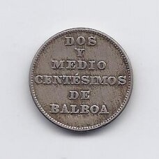 PANAMA 2 1/2 CENTESIMOS 1940 KM # 16 VF