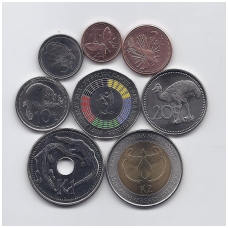 PAPUA NAUJOJI GVINĖJA 2004 - 2015 m. 8 monetų rinkinys