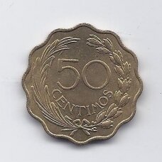 PARAGUAY 50 CENTIMOS 1953 KM # 28 AU