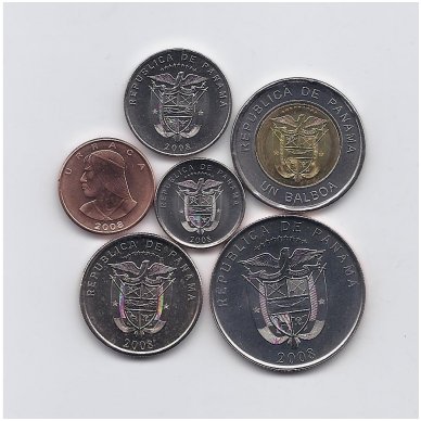 PANAMA 2008 - 2011 m. 6 monetų rinkinys 1