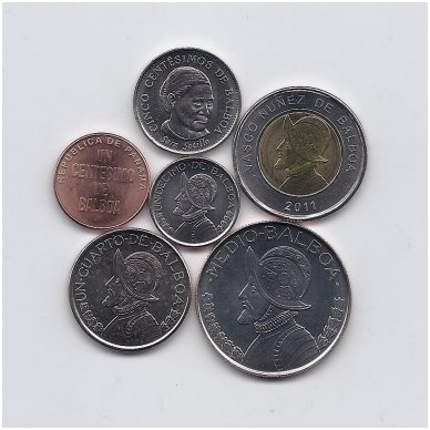PANAMA 2008 - 2011 m. 6 monetų rinkinys