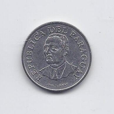 PARAGUAY 10 GUARANIES 1975 KM # 153 VF 1