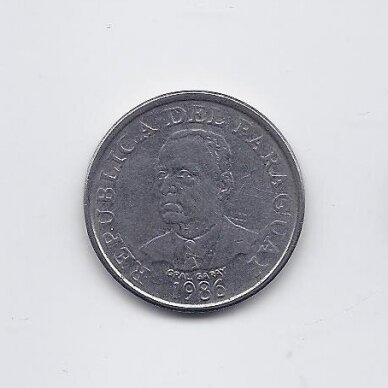 PARAGUAY 10 GUARANIES 1986 KM # 167 VF/XF 1
