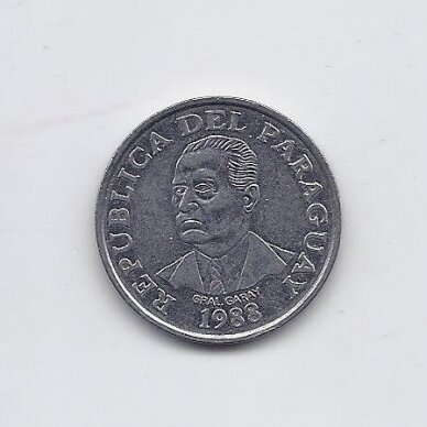 PARAGUAY 10 GUARANIES 1988 KM # 167 VF/XF 1