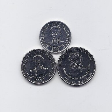 PARAGVAJUS 2012 m. 3 monetų rinkinys 1