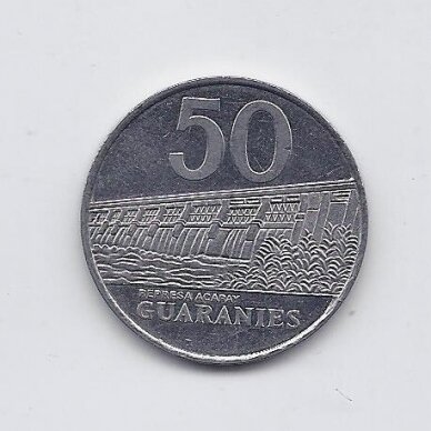 PARAGUAY 50 GUARANIES 1988 KM # 169 VF