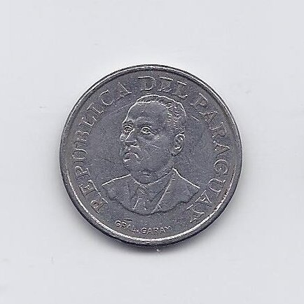 PARAGUAY 10 GUARANIES 1976 KM # 153 VF 1