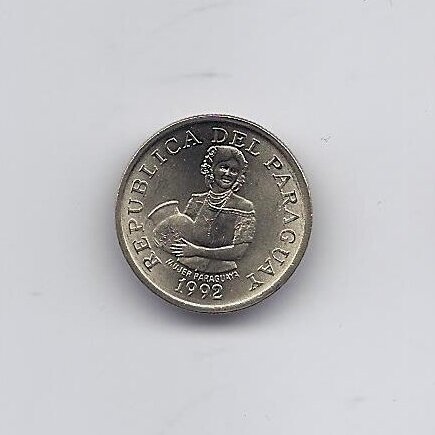 PARAGUAY 5 GUARANI 1992 KM # 166a UNC 1