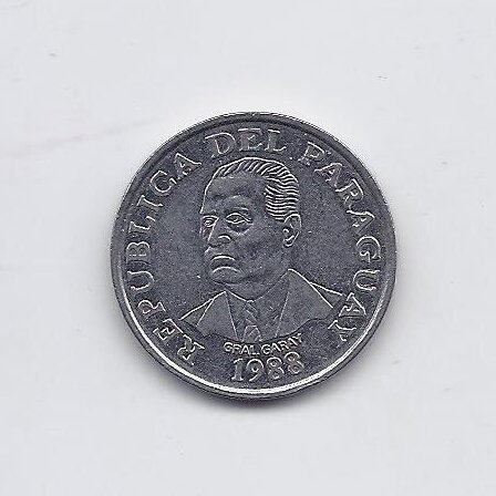PARAGUAY 10 GUARANIES 1988 KM # 167 VF/XF 1