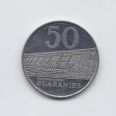 PARAGUAY 50 GUARANIES 1988 KM # 169 VF