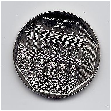 PERU 1 NUEVO SOL 2015 KM # new UNC 450 Years Casa Nacional