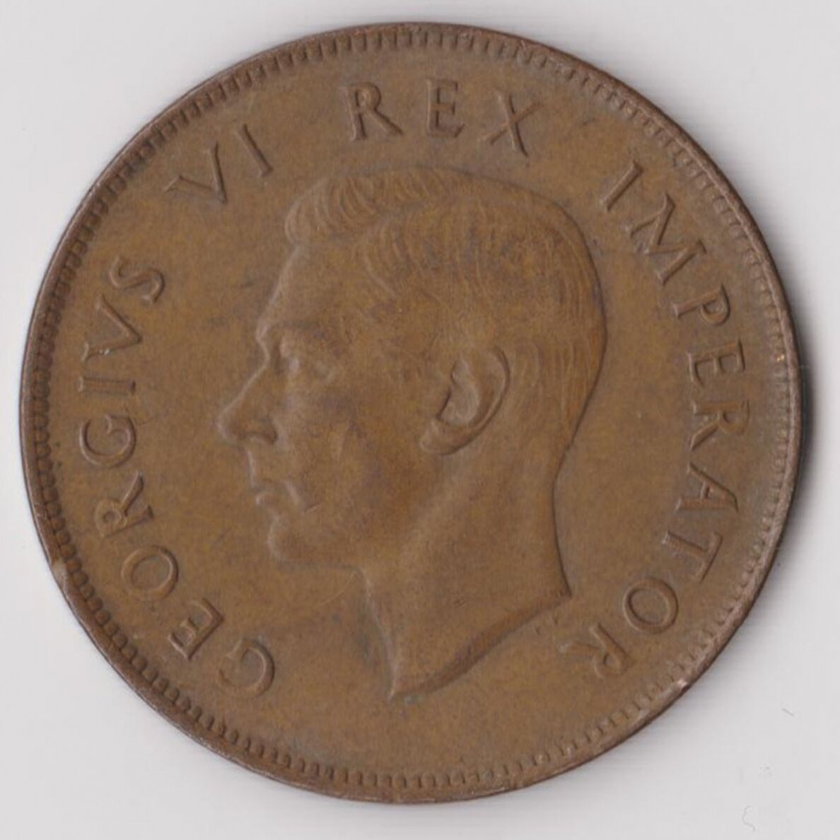 SOUTH AFRICA 1 PENNY 1941 KM # 25 VF 1