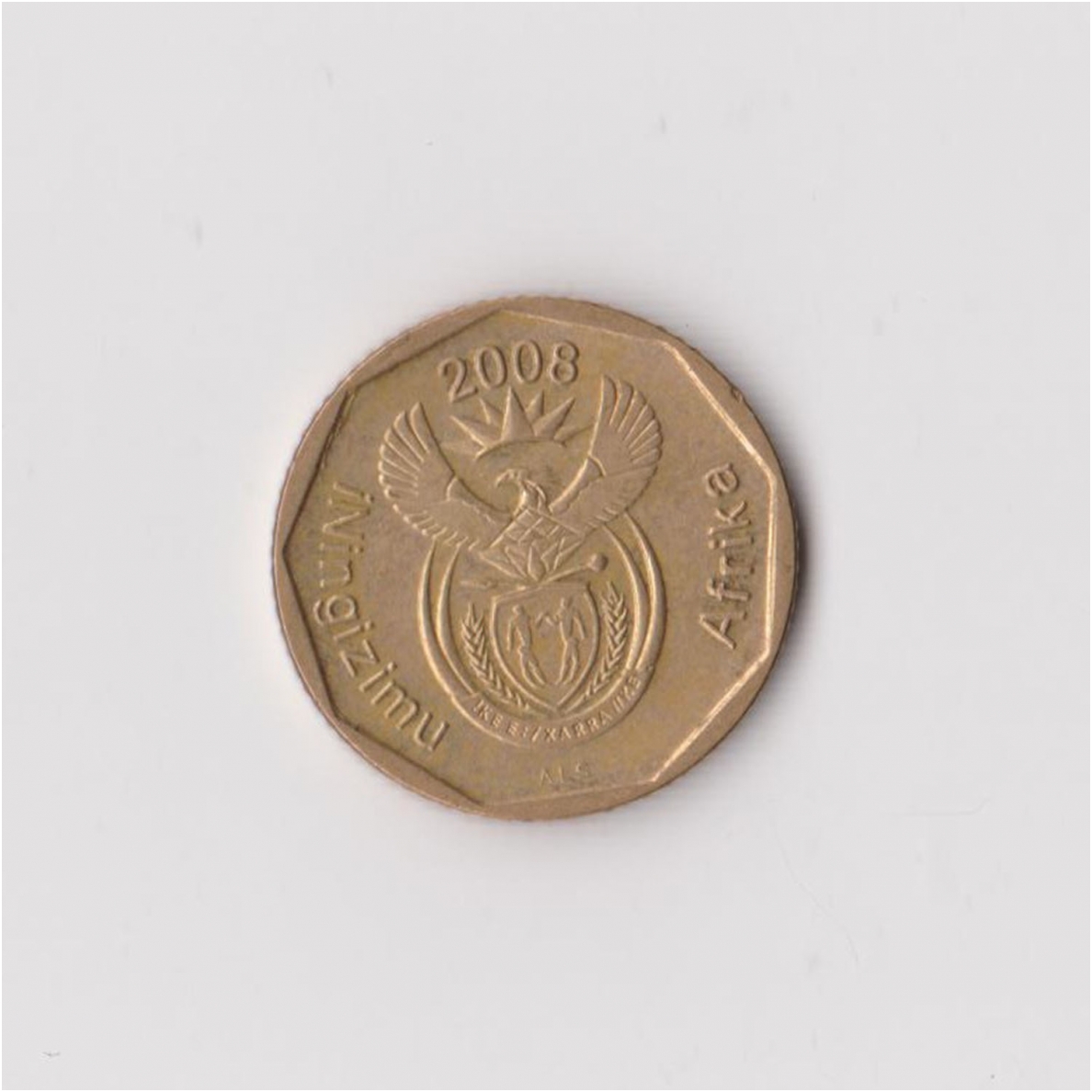 SOUTH AFRICA 10 CENTS 2008 KM # 498 XF 1
