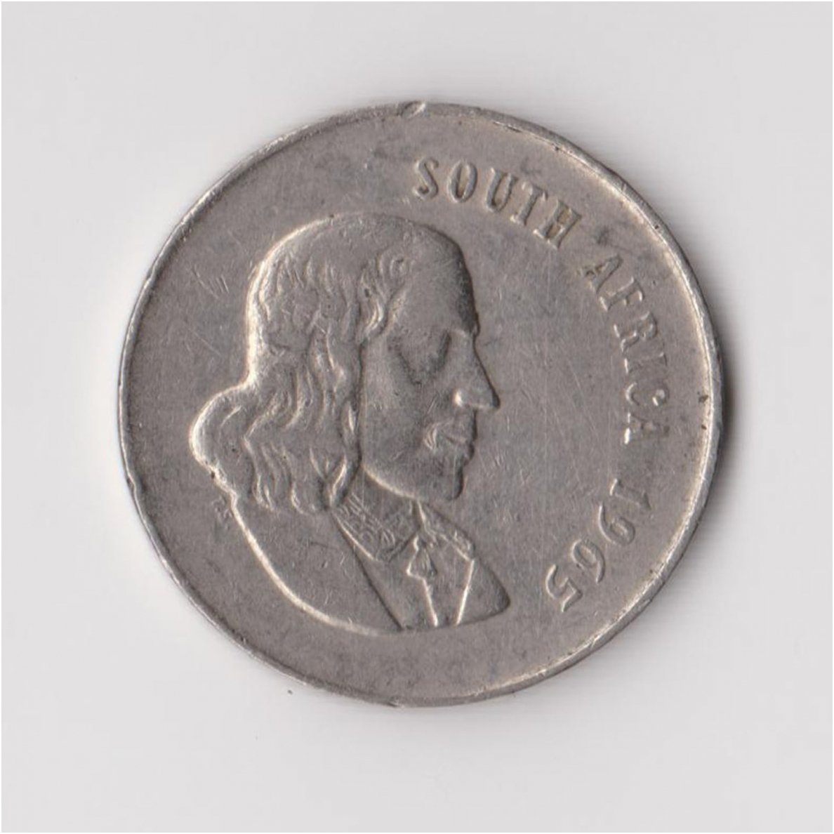 SOUTH AFRICA 20 CENTS 1965 KM # 69.1 VF 1