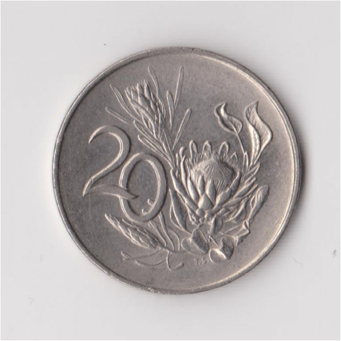 SOUTH AFRICA 20 CENTS 1965 KM # 69.1 VF