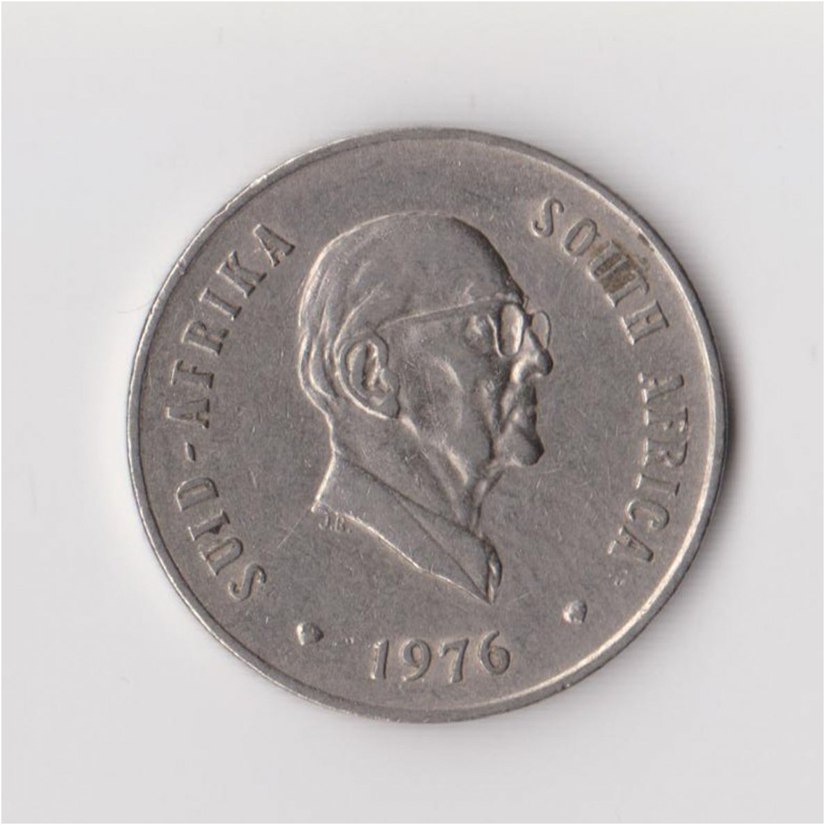 SOUTH AFRICA 20 CENTS 1976 KM # 95 VF J. J. Fouche 1