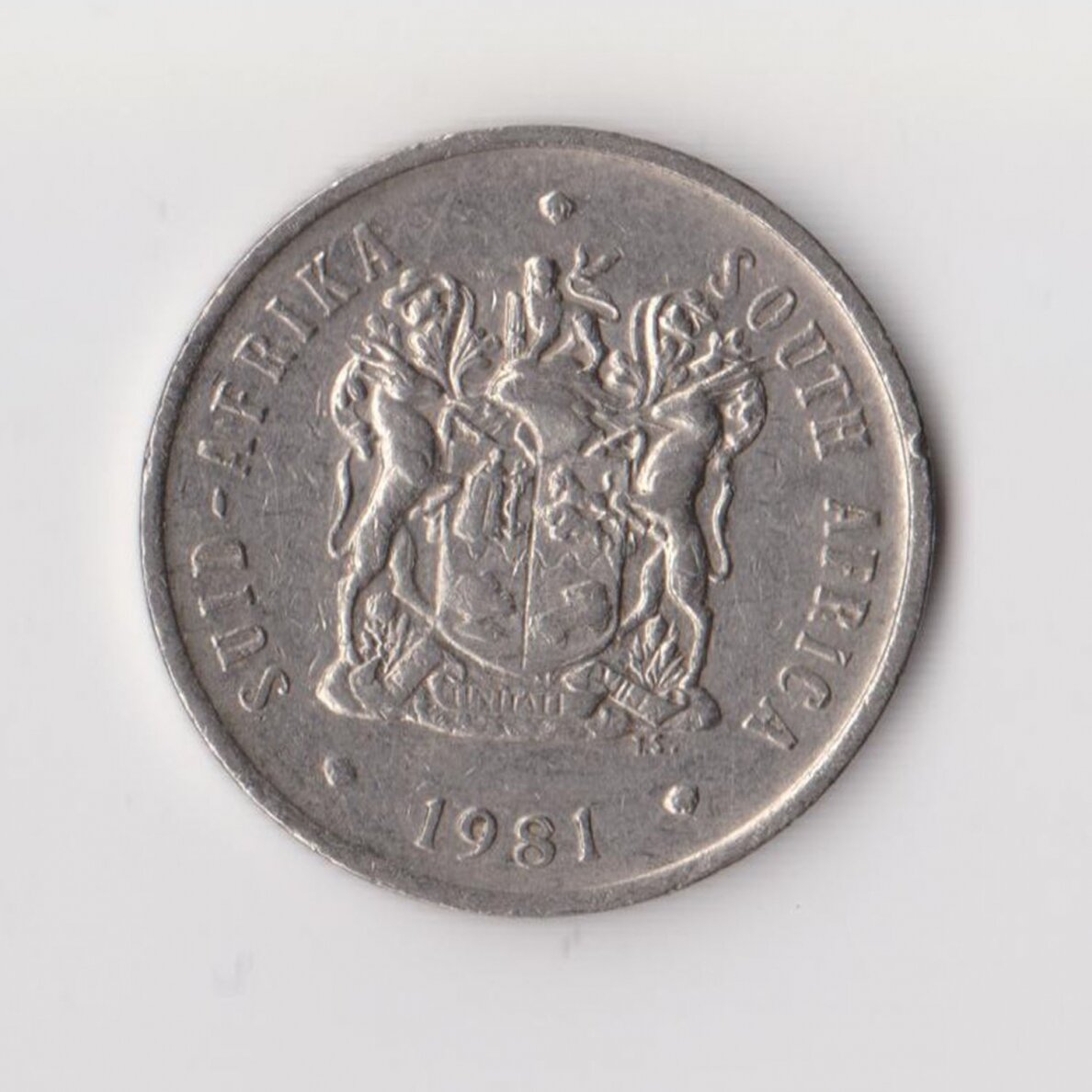 SOUTH AFRICA 20 CENTS 1981 KM # 86 VF/XF 1