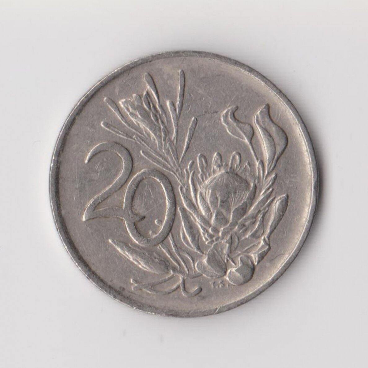 SOUTH AFRICA 20 CENTS 1981 KM # 86 VF/XF