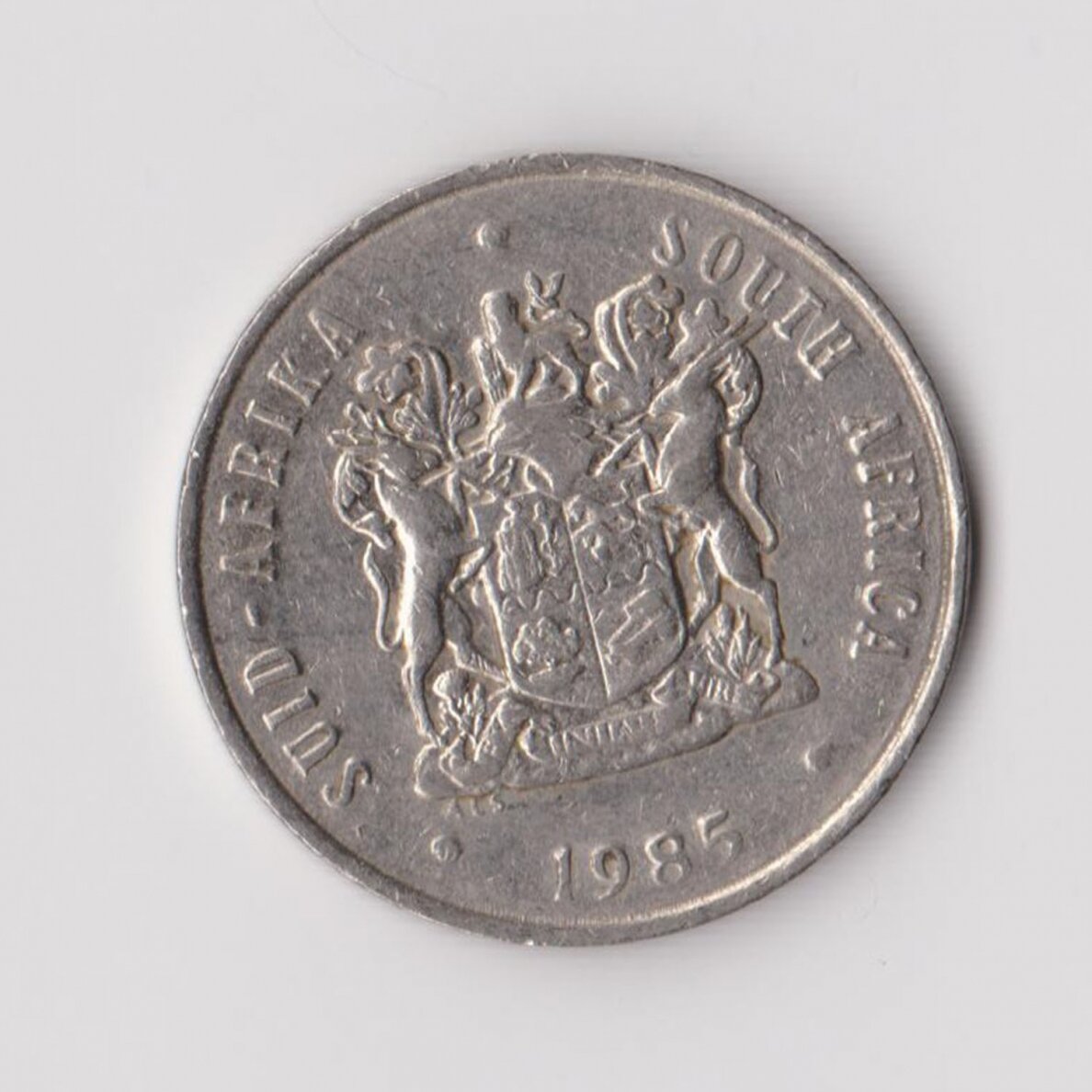 SOUTH AFRICA 20 CENTS 1985 KM # 86 VF/XF 1