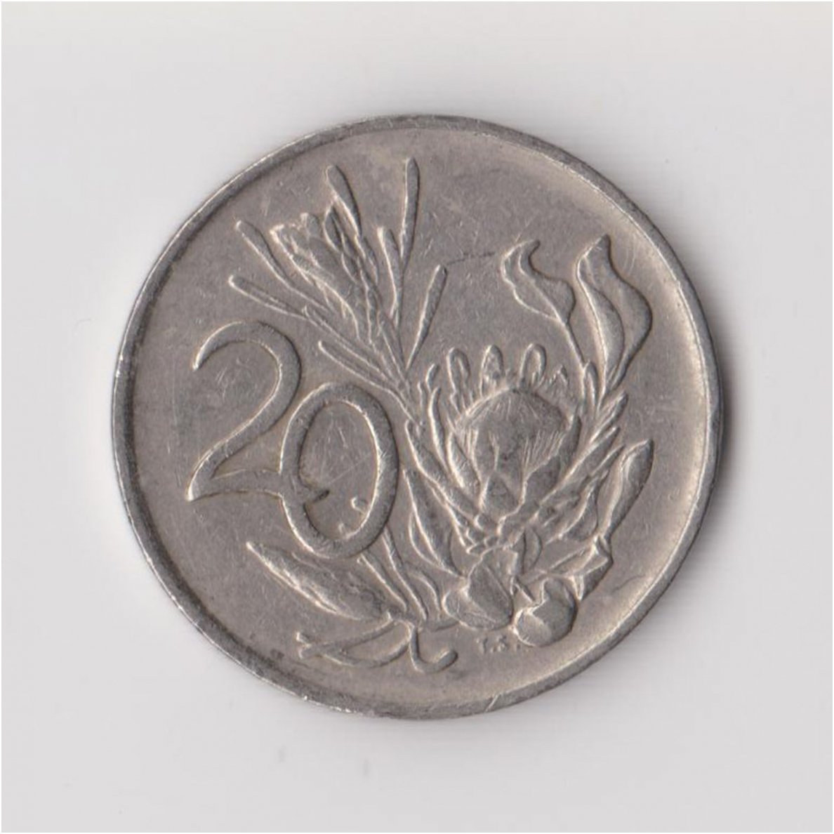 SOUTH AFRICA 20 CENTS 1987 KM # 86 VF/XF