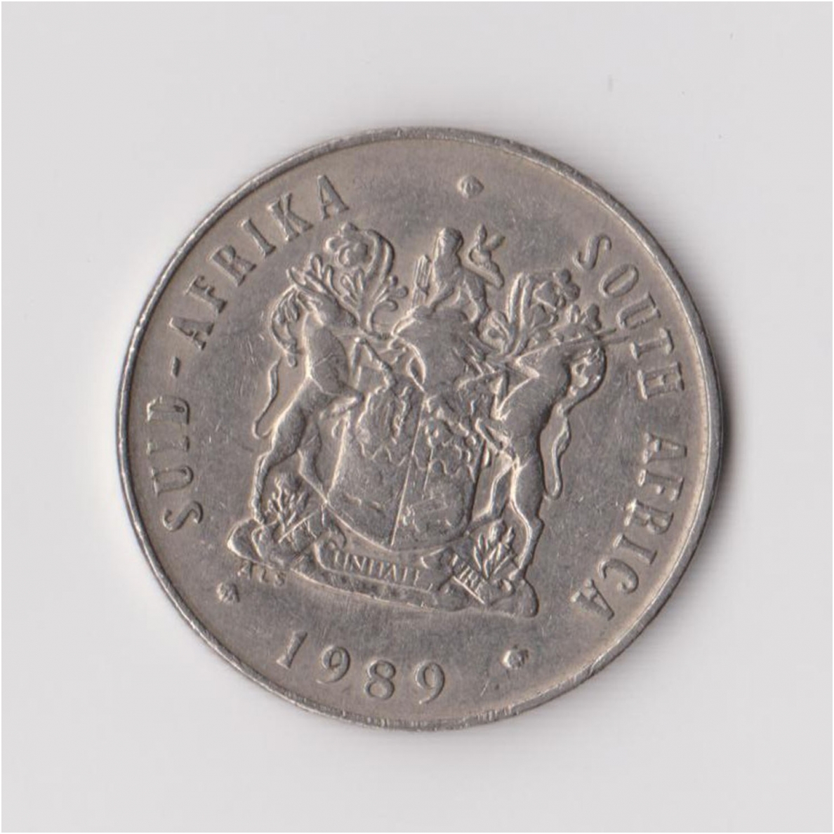 SOUTH AFRICA 20 CENTS 1989 KM # 86 VF/XF 1
