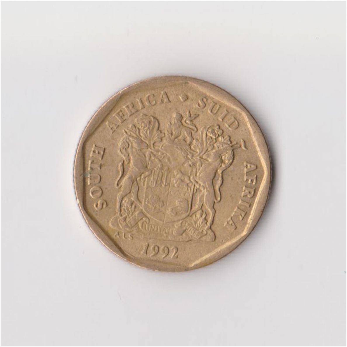 SOUTH AFRICA 20 CENTS 1992 KM # 136 VF 1