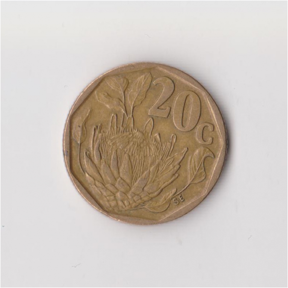 SOUTH AFRICA 20 CENTS 1992 KM # 136 VF