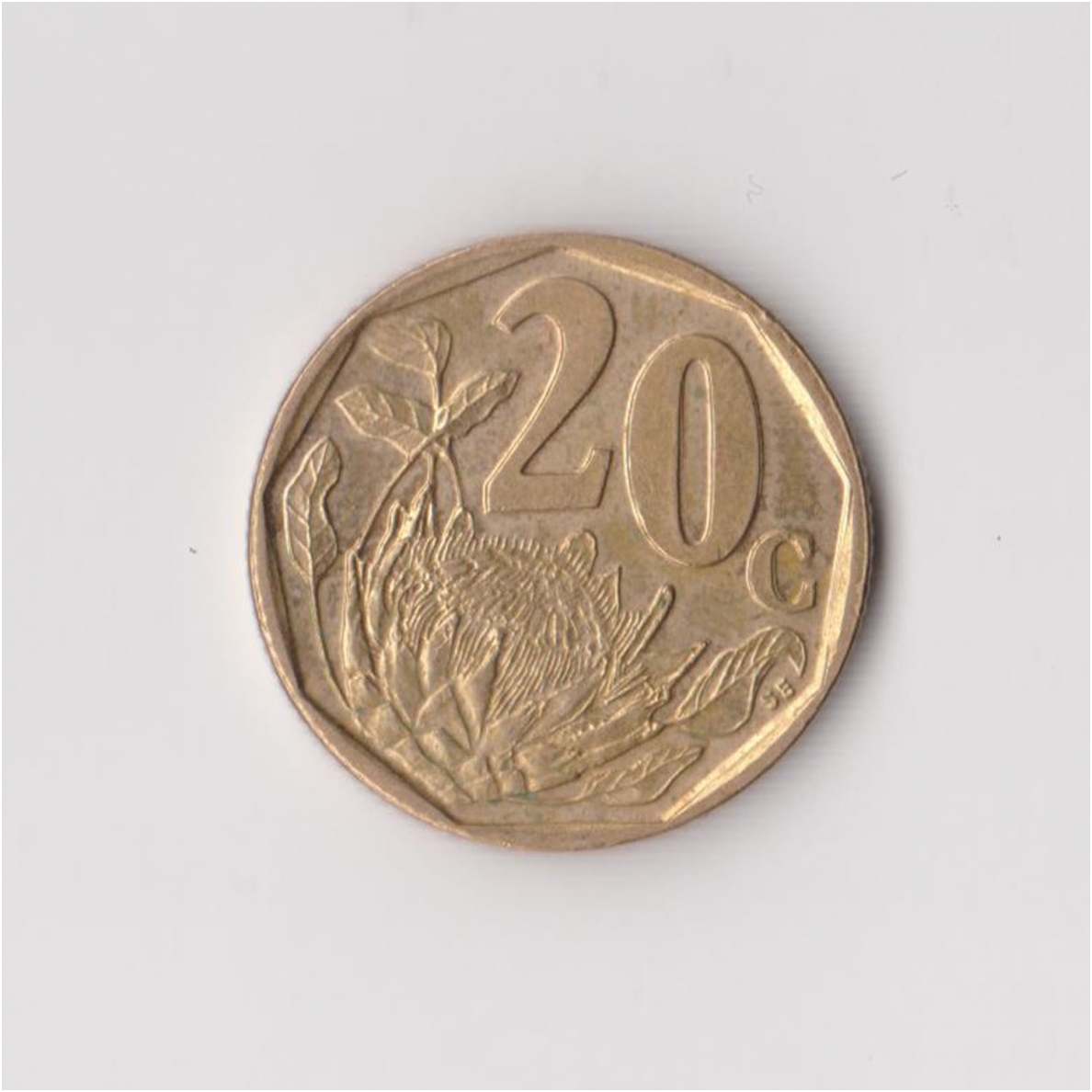 SOUTH AFRICA 20 CENTS 1997 KM # 162 XF/AU